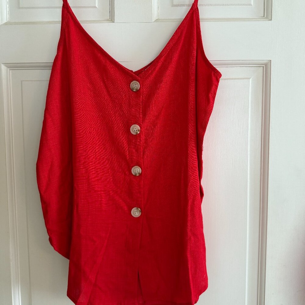 Urban Daizy Linen Button Cami